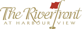 the riverfront at harbour view logo